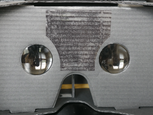Google Cardboard optics view